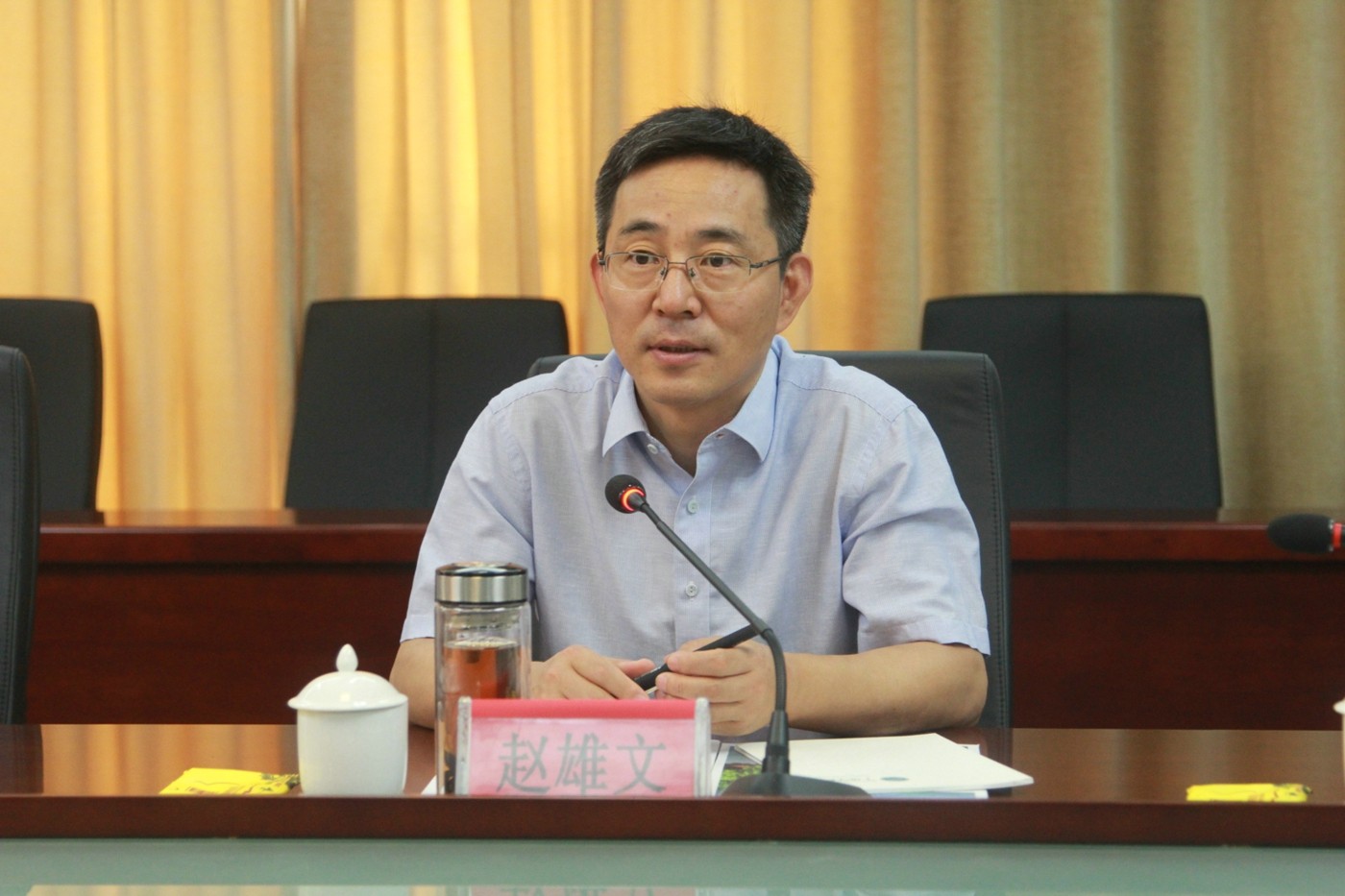 浙江省委组织部副部长赵雄文来我院调研